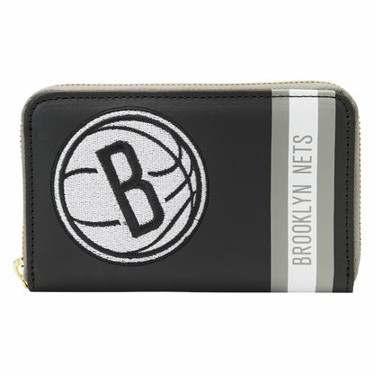 Loungefly NBA Brooklyn Nets Patch Icons Zip Around Wallet