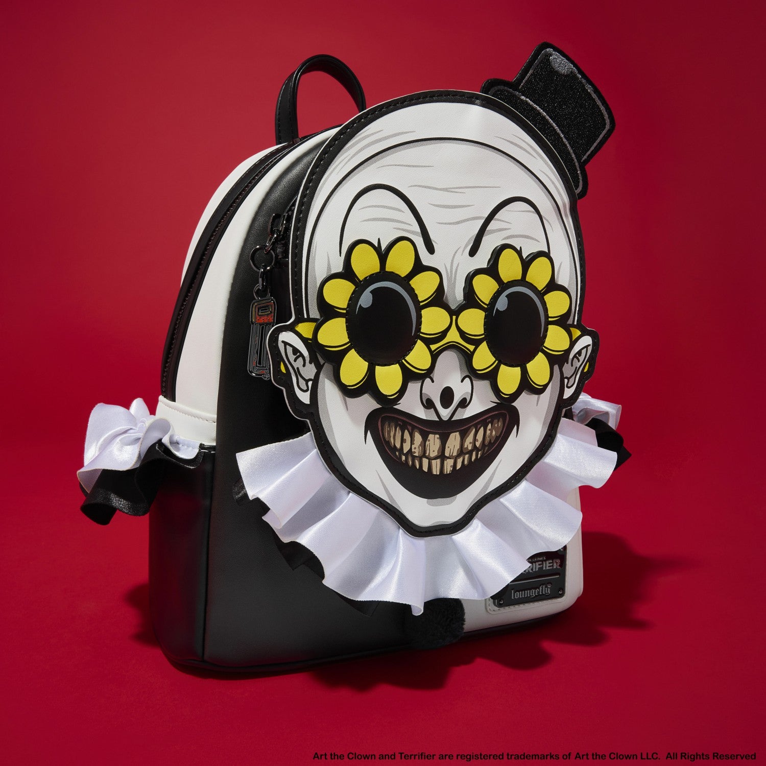 Loungefly Terrifier Exclusive Art the Clown Glow Cosplay Mini Backpack