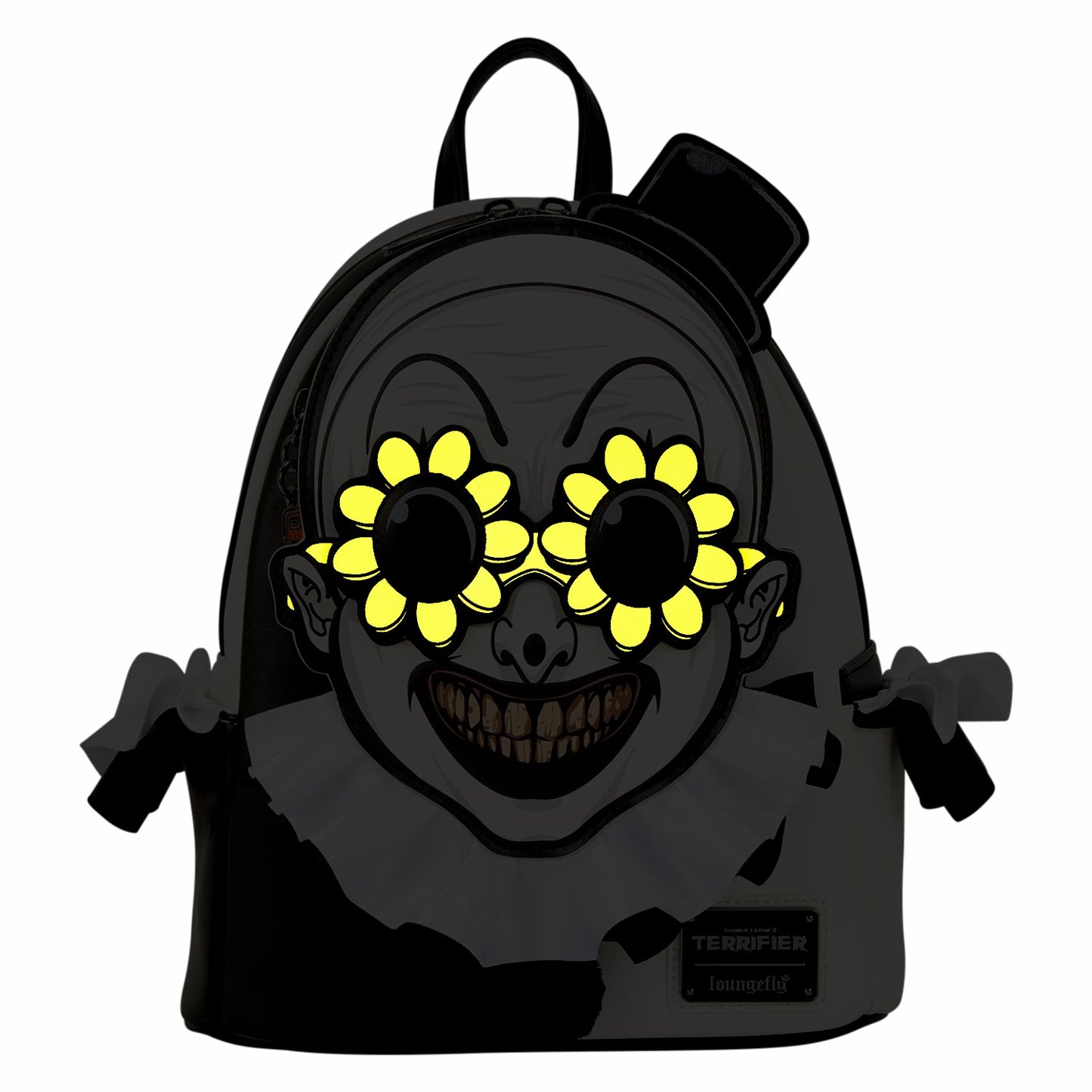 Loungefly Terrifier Exclusive Art the Clown Glow Cosplay Mini Backpack