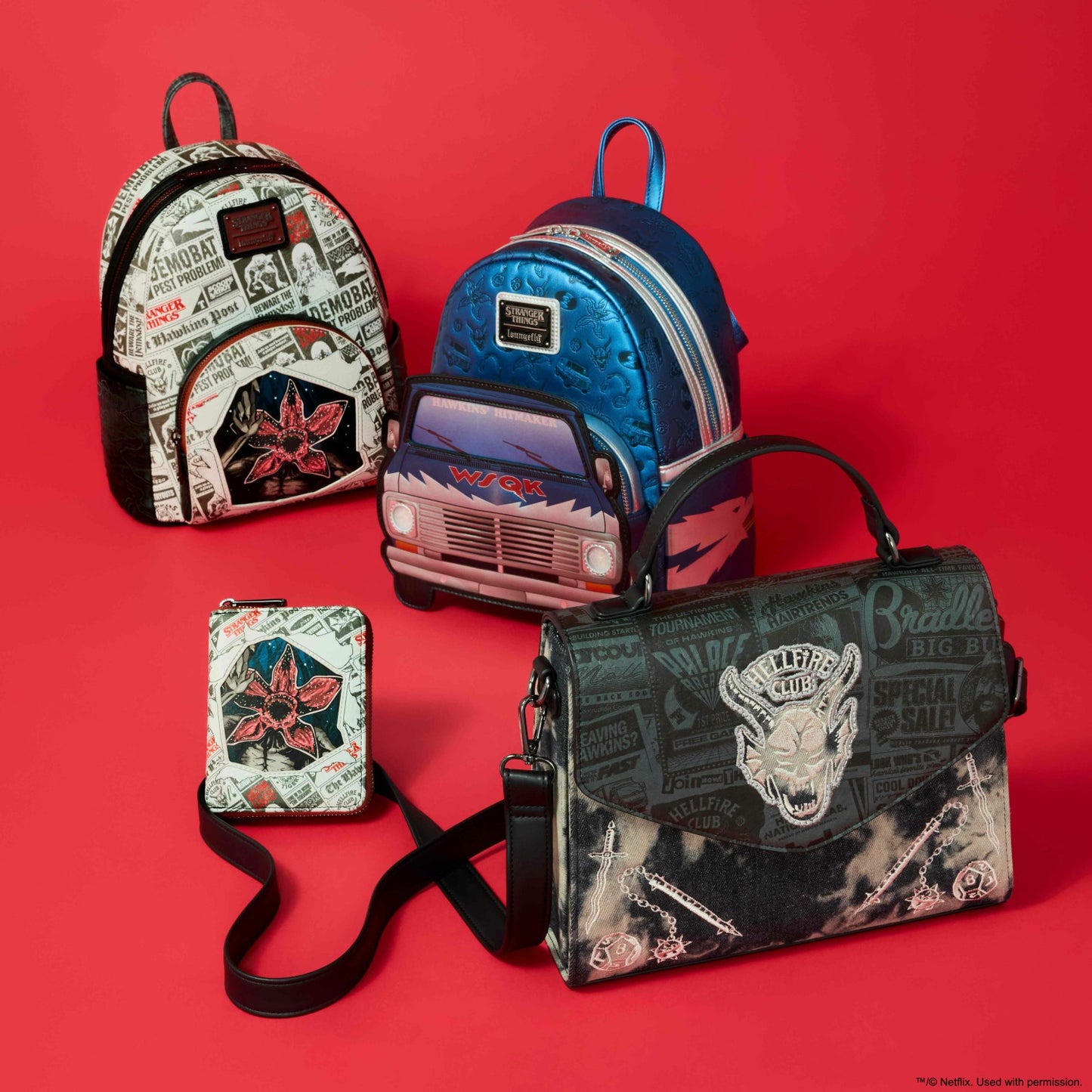 Loungefly Stranger Things 5 Hellfire Club Crossbody Bag