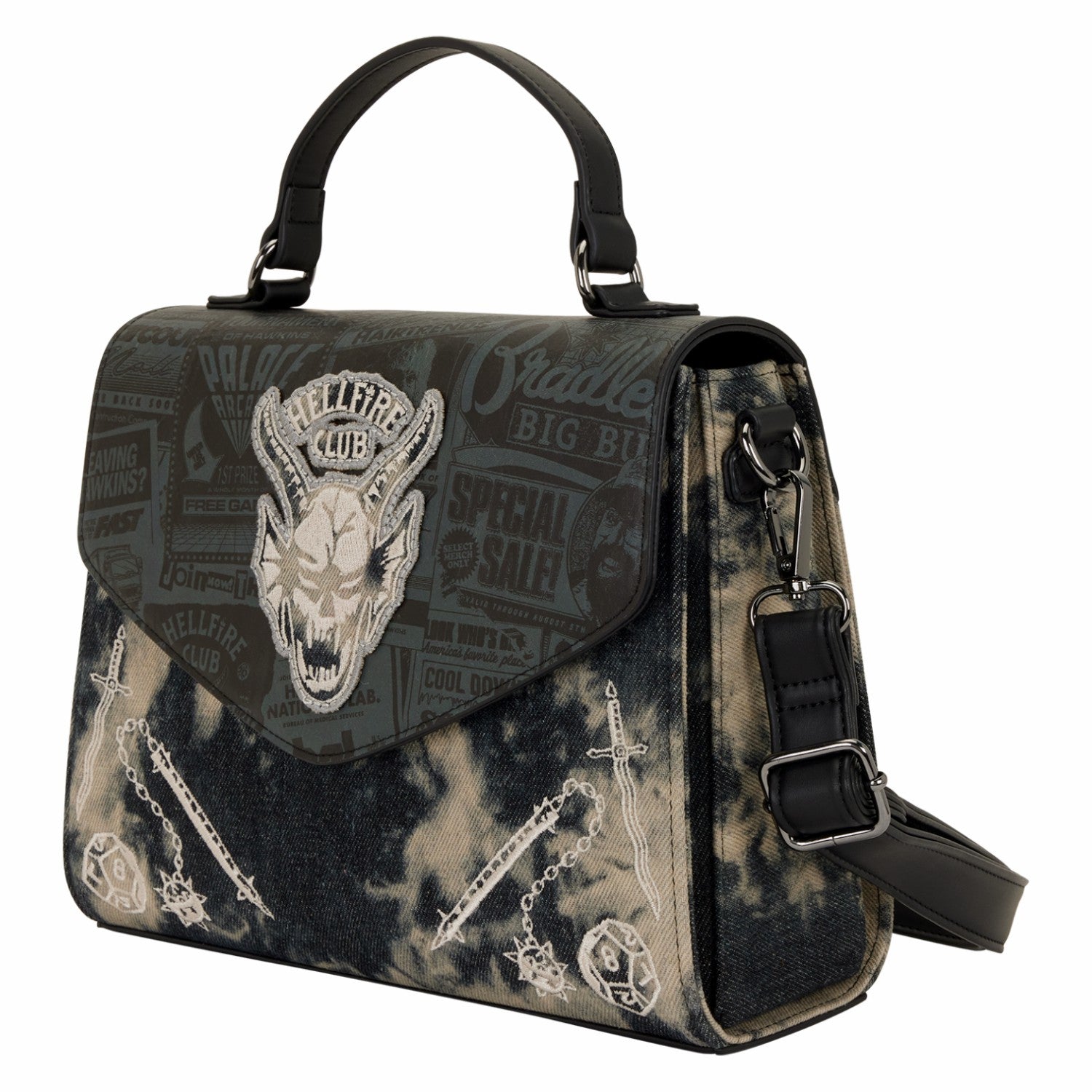 Loungefly Stranger Things 5 Hellfire Club Crossbody Bag