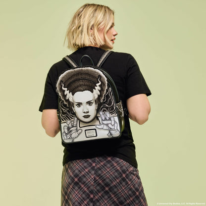 Loungefly Universal Monsters Exclusive The Bride Of Frankenstein Glow Mini Backpack