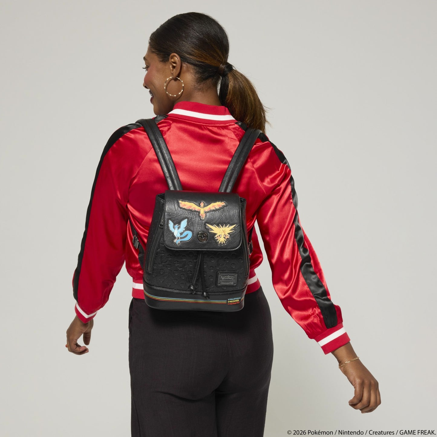 Loungefly Pokémon Legendary Birds and Beasts Drawstring Mini Backpack