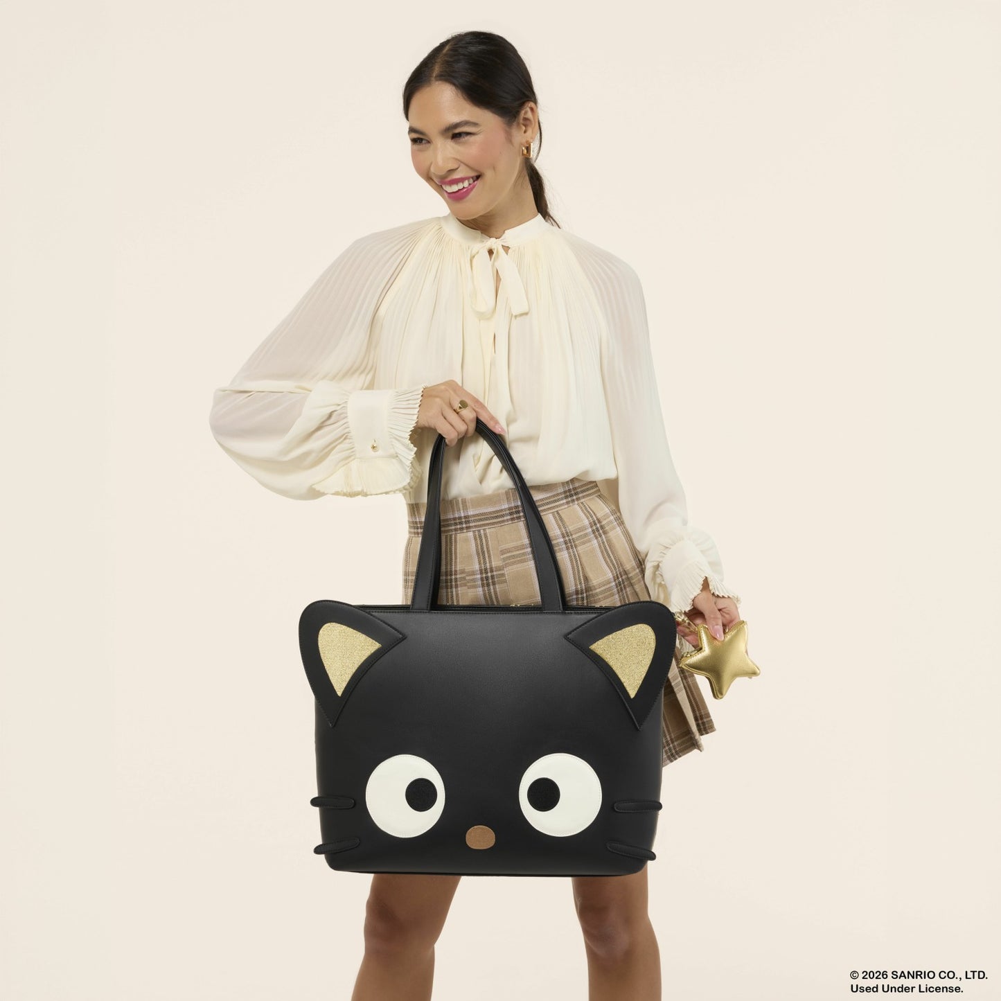 Loungefly Sanrio Chococat Stars Tote Crossbody Bag with Coin Bag