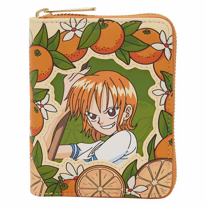 Loungefly One Piece Exclusive Nami & Tangerines Zip Around Wallet