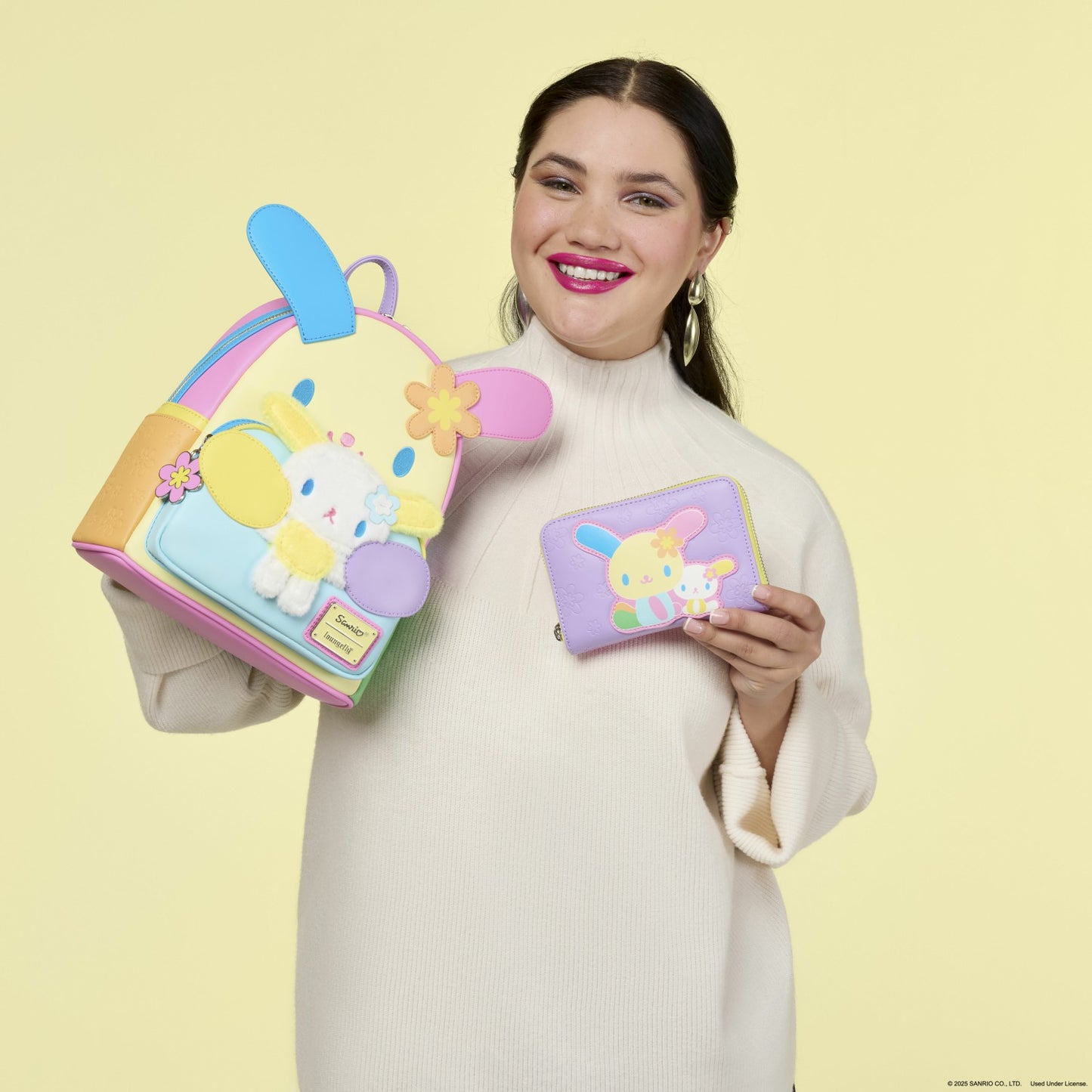 Loungefly Sanrio Exclusive U*SA*HA*NA Color Block Zip Around Wallet