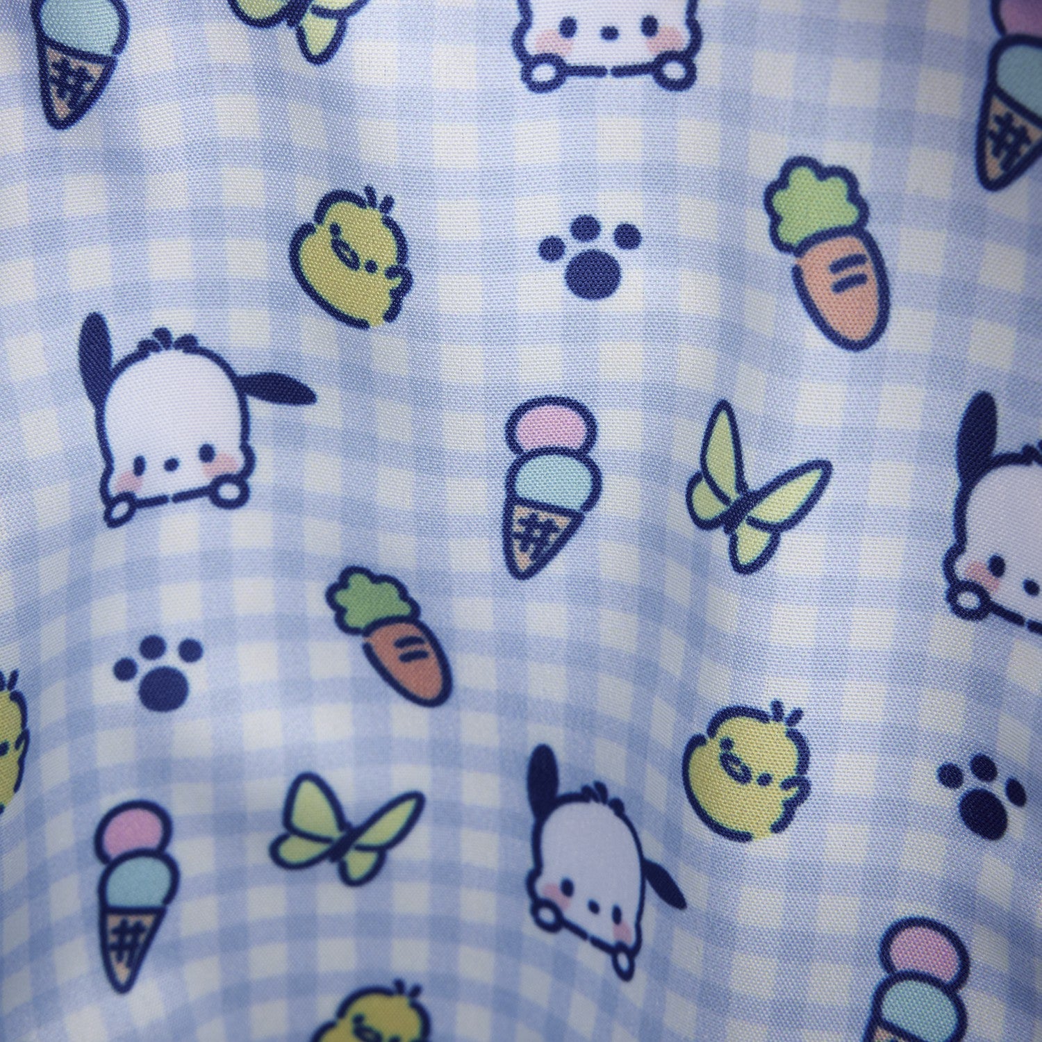 Loungefly Sanrio Pochacco Gingham Cell Phone Crossbody Bag with Coin Bag