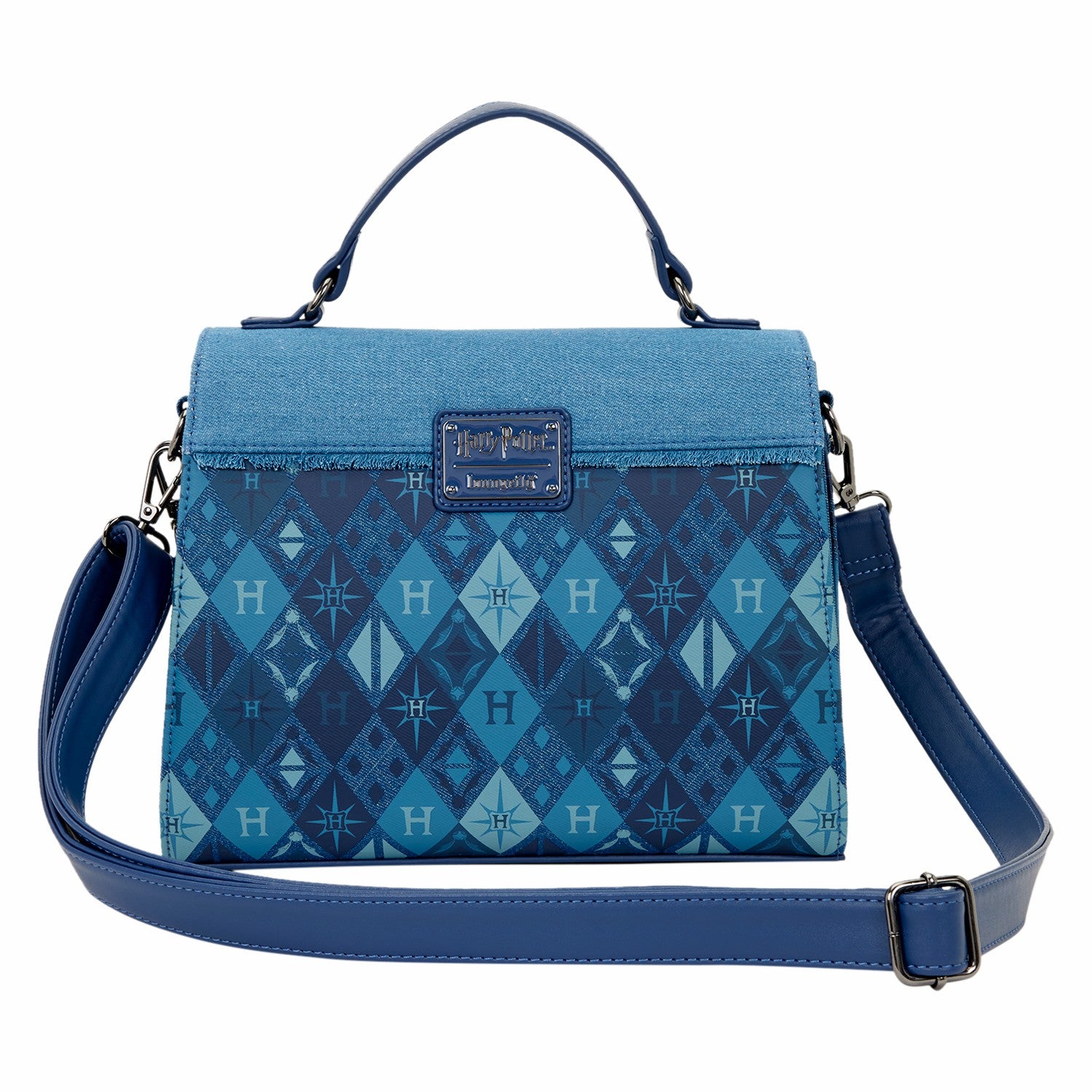Loungefly Harry Potter Hogwarts Denim Crossbody Bag