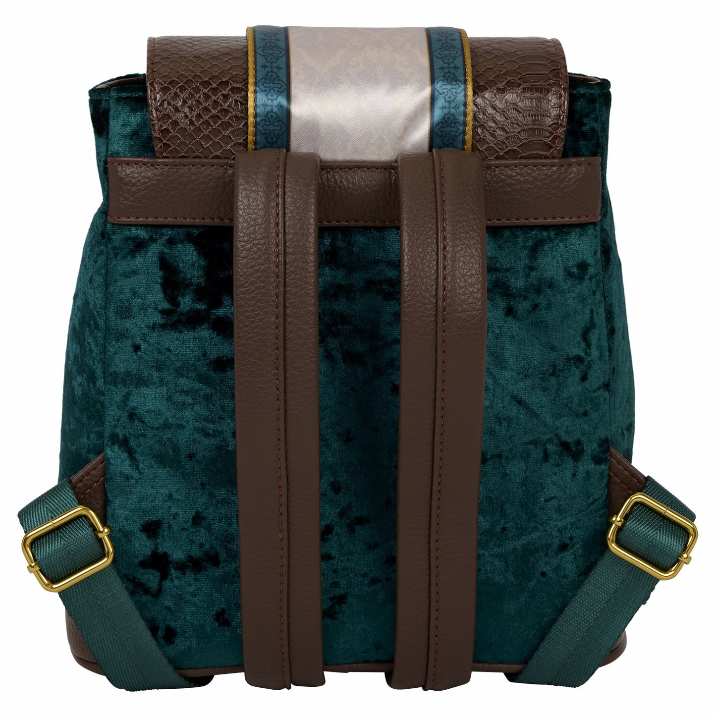 Loungefly Exclusive Harry Potter Slytherin Banner Velvet Mini Backpack