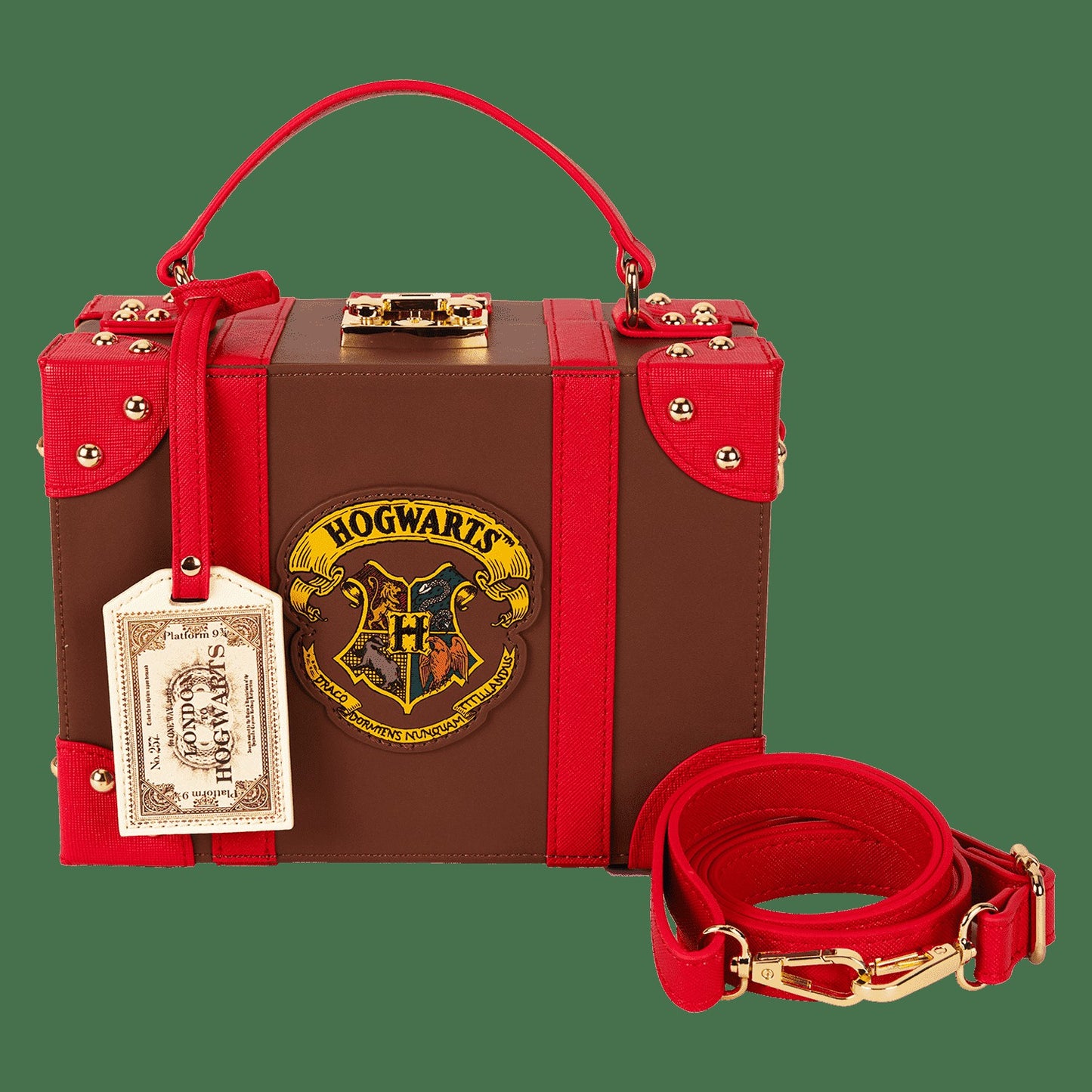 Loungefly Harry Potter Hogwarts Express Luggage Trunk Crossbody Bag