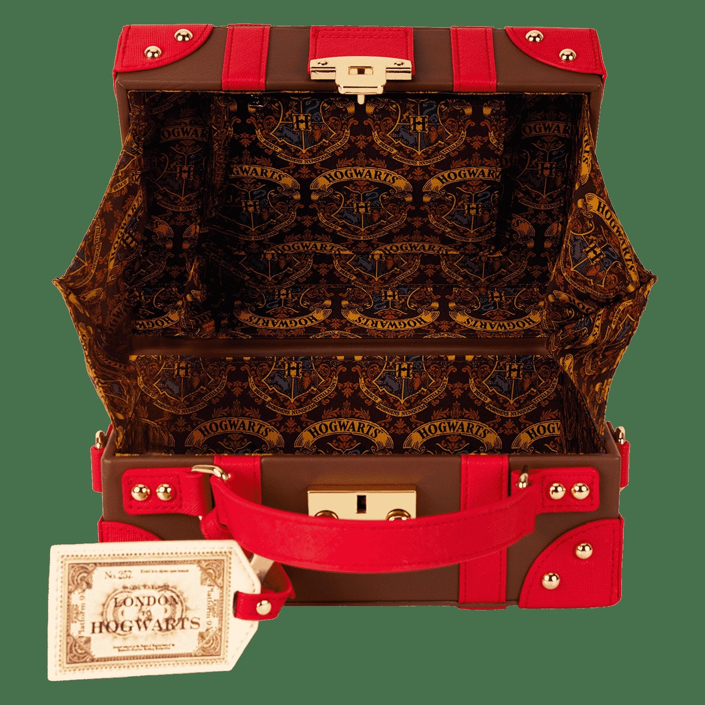 Loungefly Harry Potter Hogwarts Express Luggage Trunk Crossbody Bag