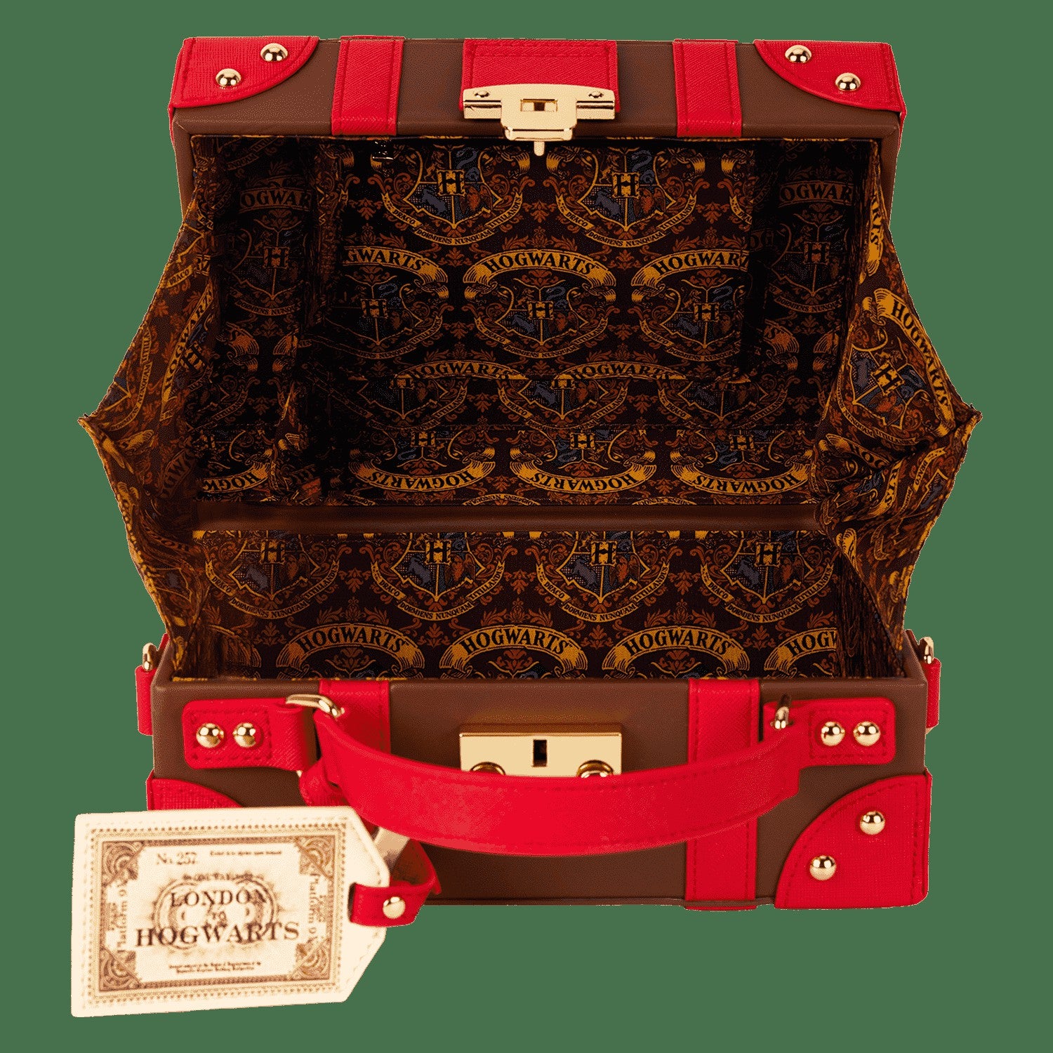 Loungefly Harry Potter Hogwarts Express Luggage Trunk Crossbody Bag