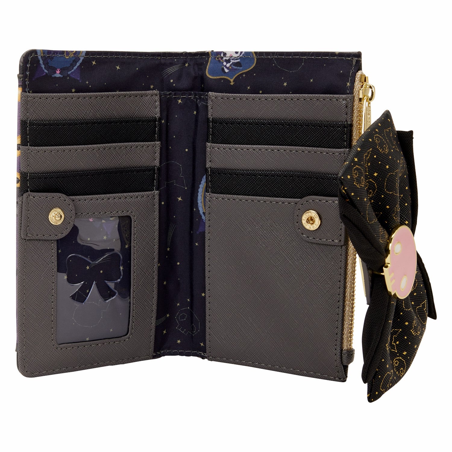 Loungefly Sanrio Kuromi 20th Anniversary Flap Wallet