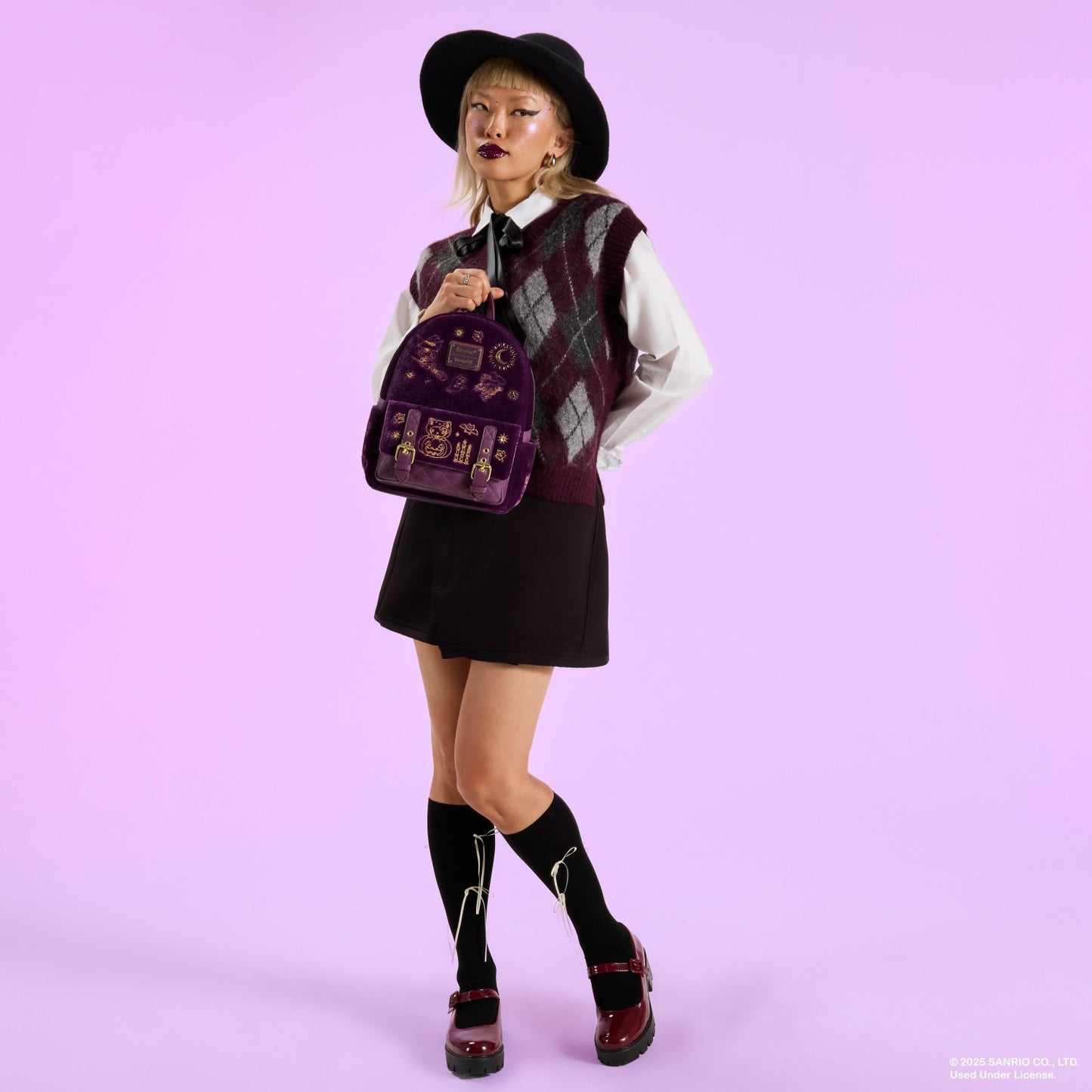 Loungefly Sanrio Hello Kitty & Friends Exclusive Halloween Costume Velvet Mini Backpack