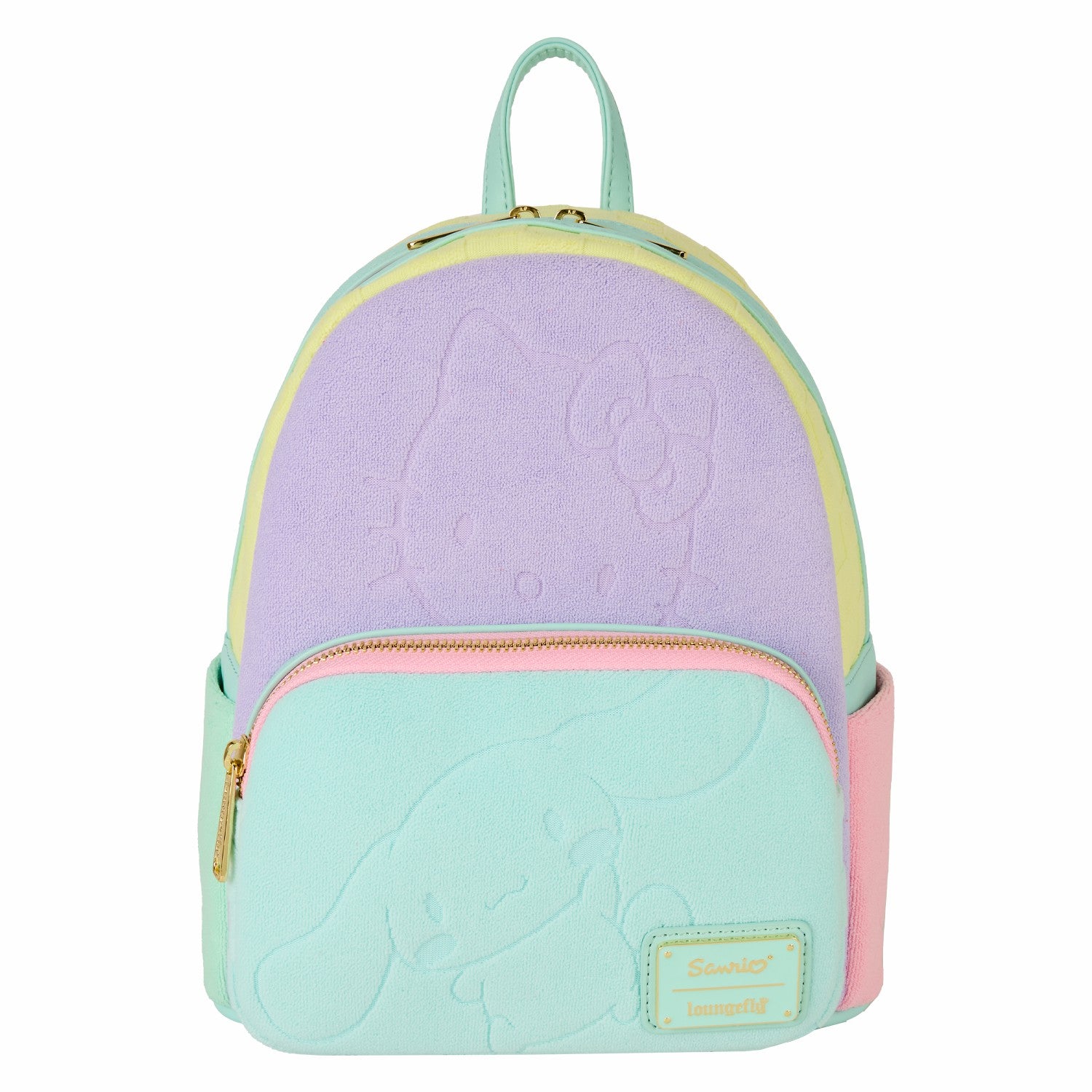 Loungefly SDCC Limited Edition Hello Kitty & Friends Color Block Terry Cloth Mini Backpack