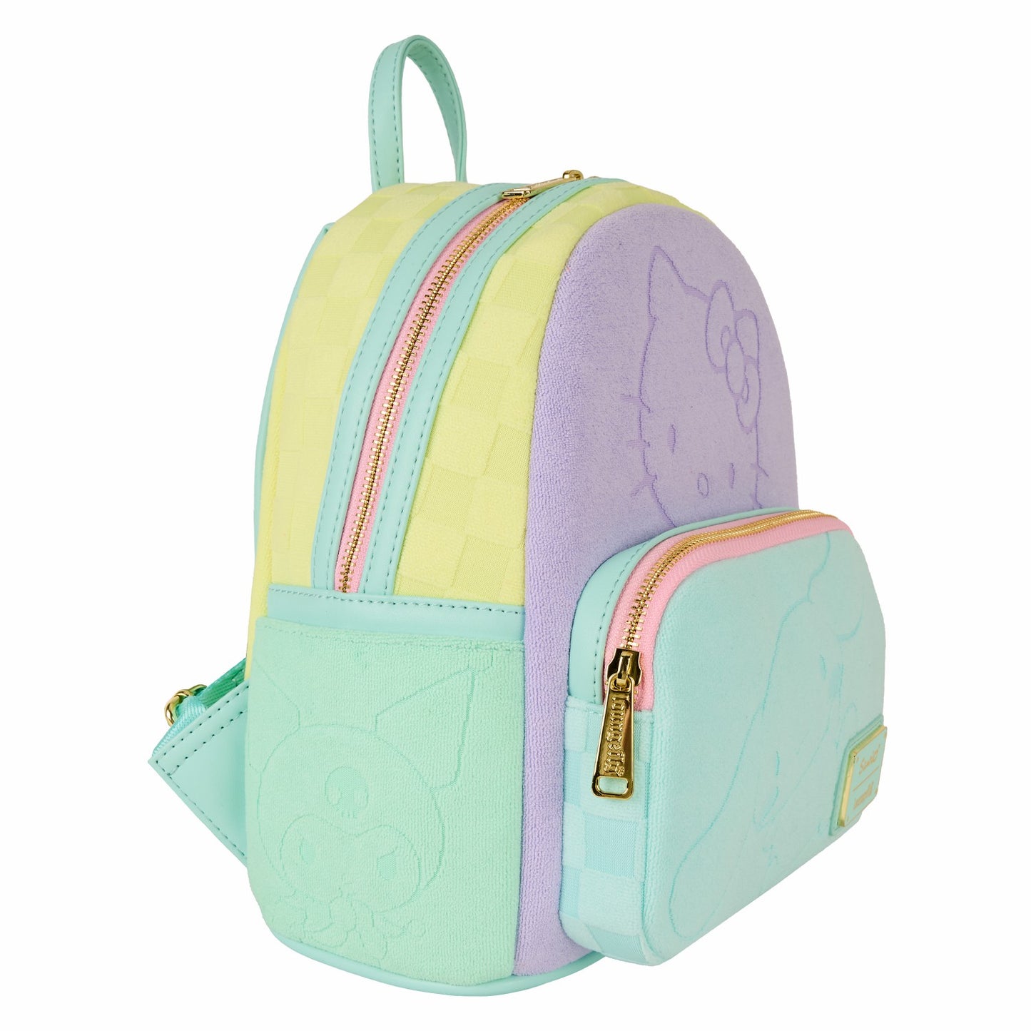 Loungefly SDCC Limited Edition Hello Kitty & Friends Color Block Terry Cloth Mini Backpack