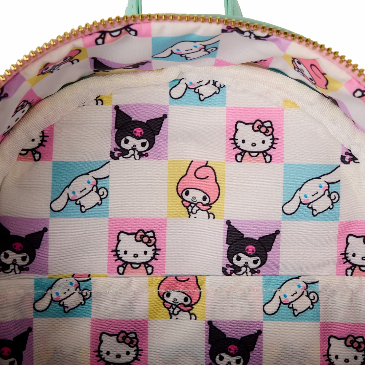 Loungefly SDCC Limited Edition Hello Kitty & Friends Color Block Terry Cloth Mini Backpack