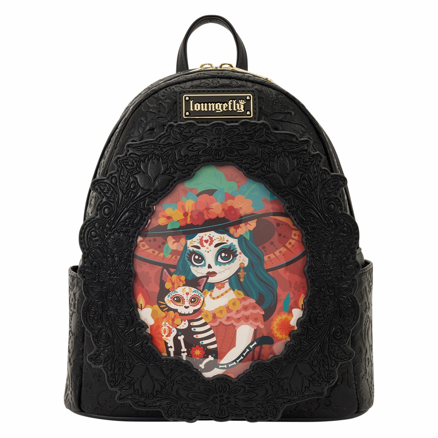Loungefly Loungefly Día de los Muertos La Catrina Photo Insert Mini Backpack