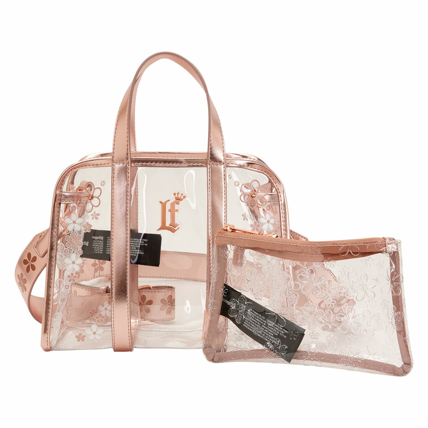 Loungefly Loungefly Clear Floral Crossbody Bag with Coin Bag