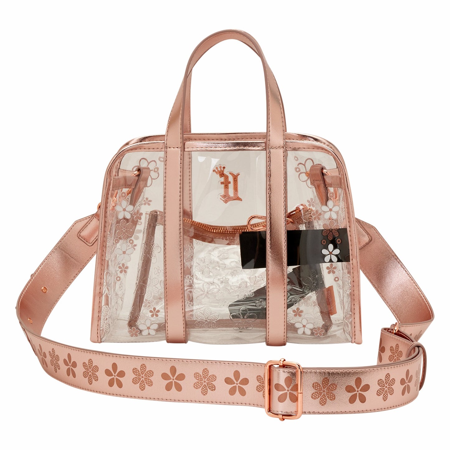 Loungefly Loungefly Clear Floral Crossbody Bag with Coin Bag
