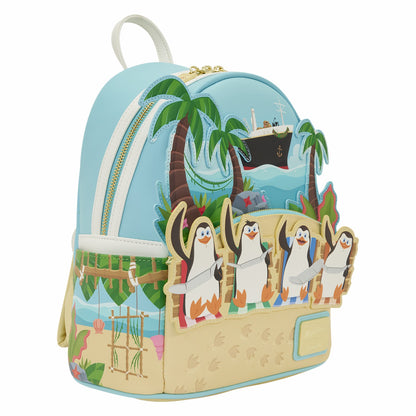 Loungefly Madagascar Exclusive Penguins Beach Mini Backpack