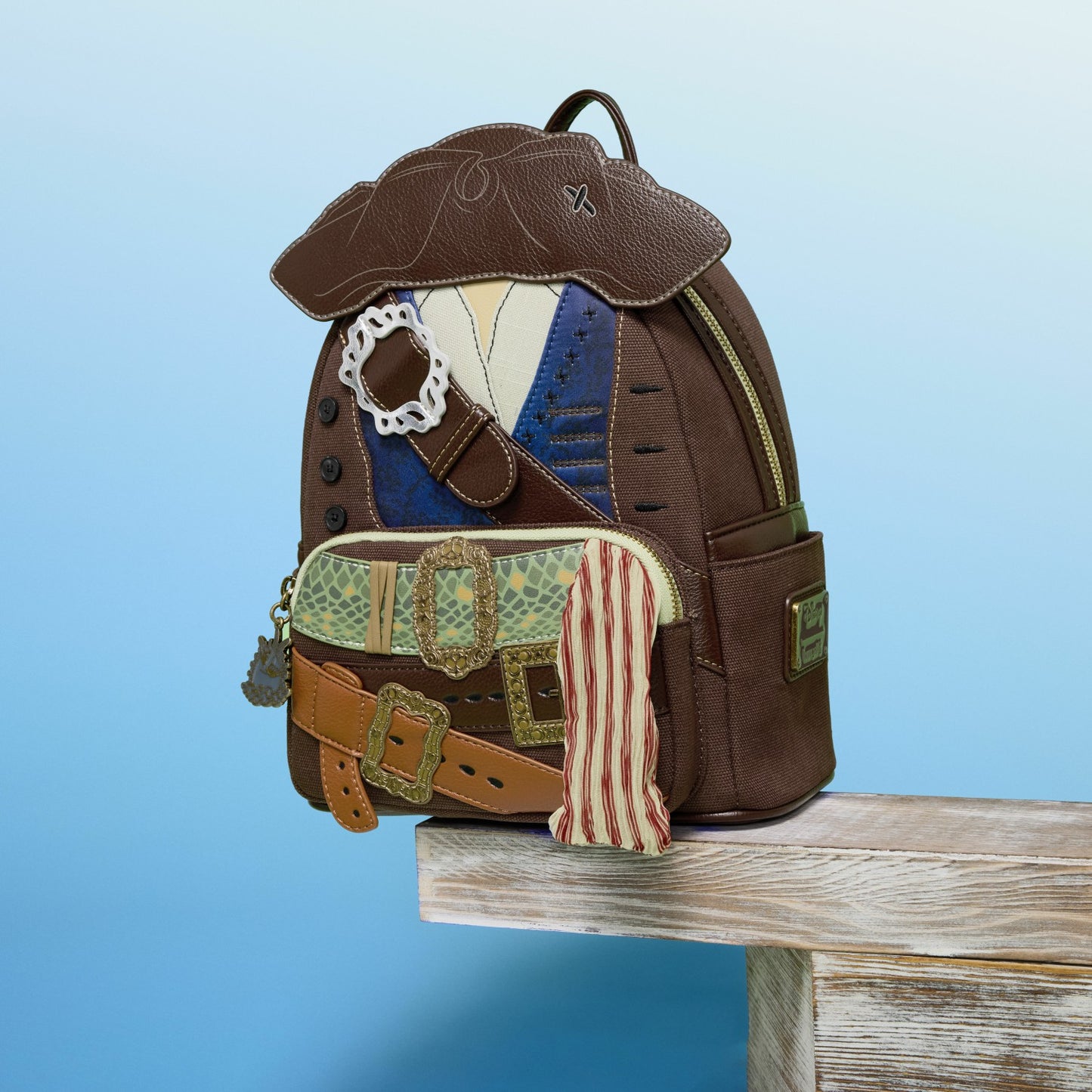 Loungefly Pirates of the Caribbean Jack Sparrow Cosplay Mini Backpack