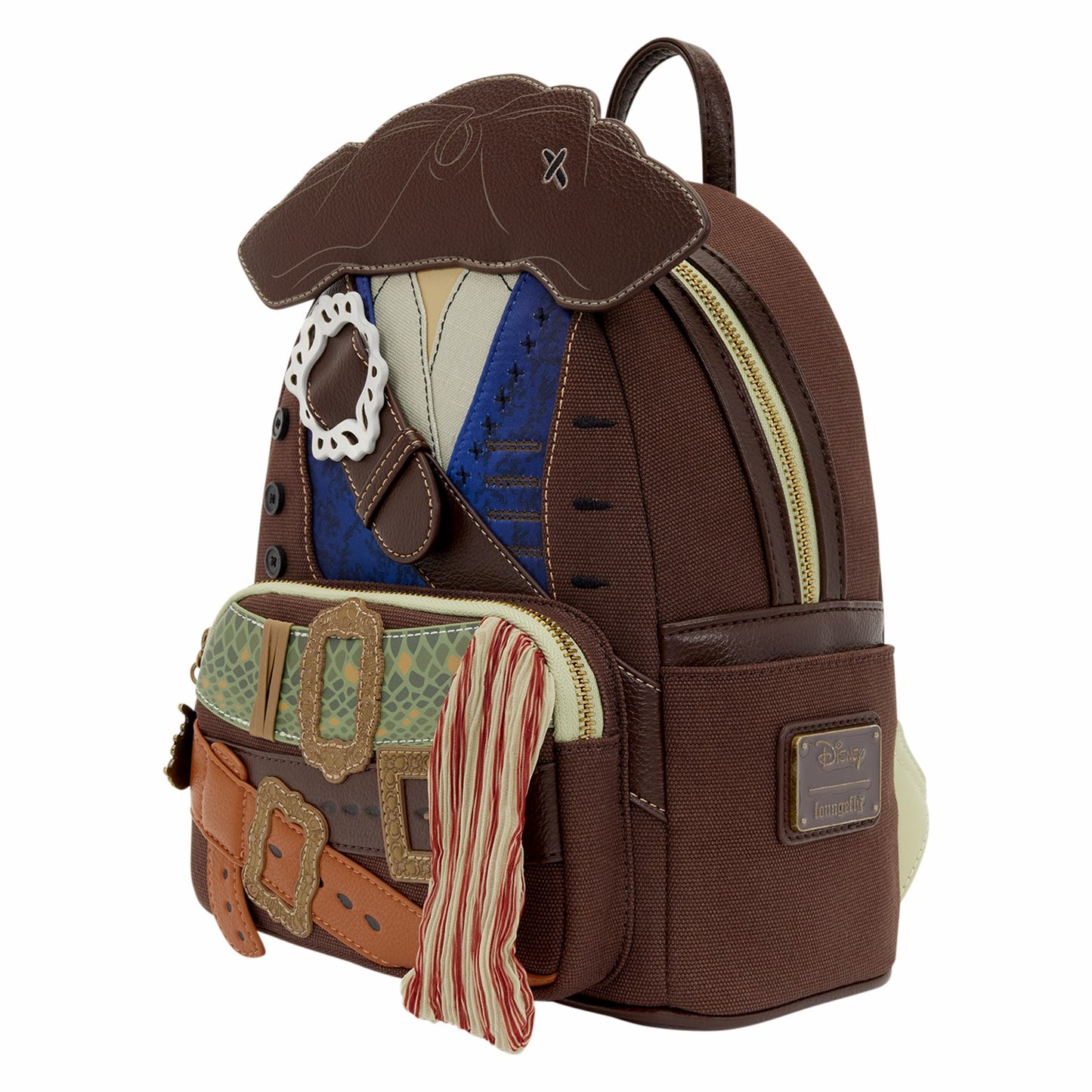 Loungefly Pirates of the Caribbean Jack Sparrow Cosplay Mini Backpack