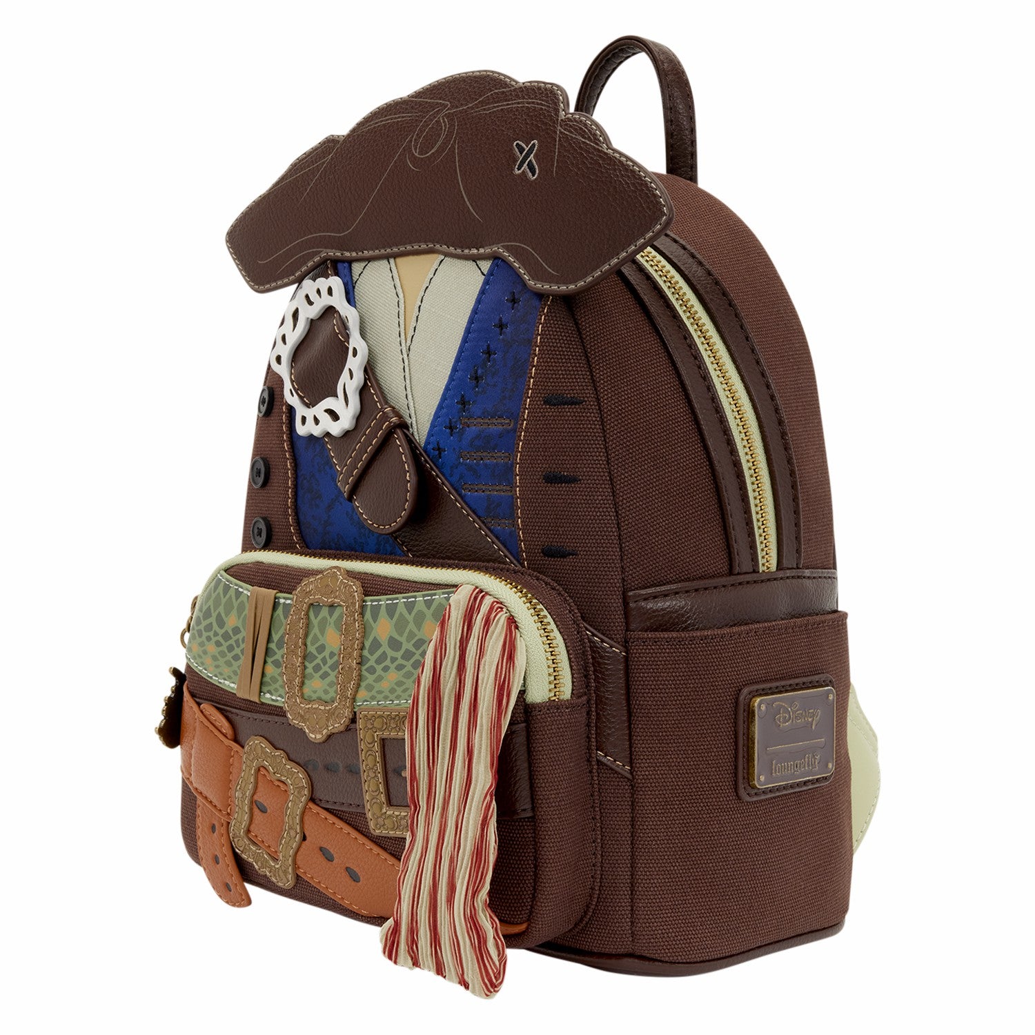 Loungefly Pirates of the Caribbean Jack Sparrow Cosplay Mini Backpack