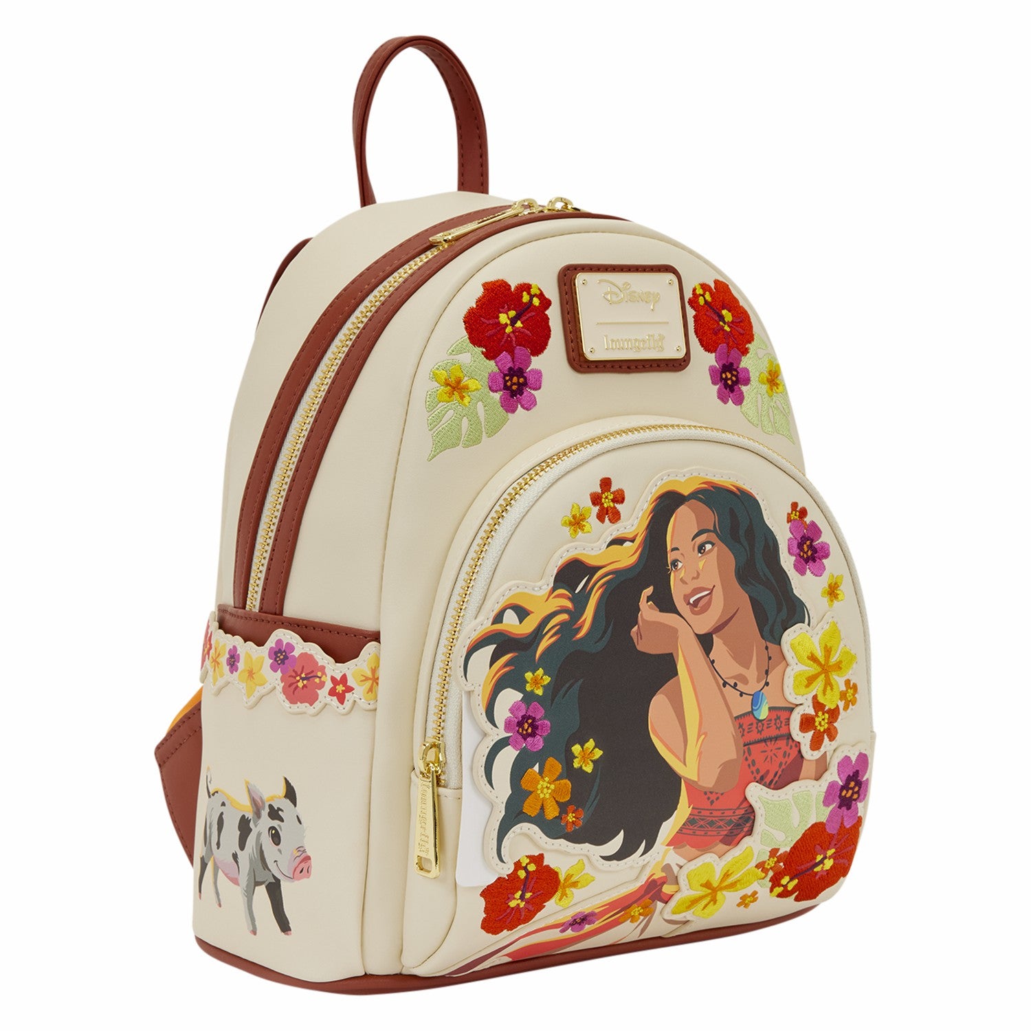 Loungefly Moana Live Action Floral Mini Backpack