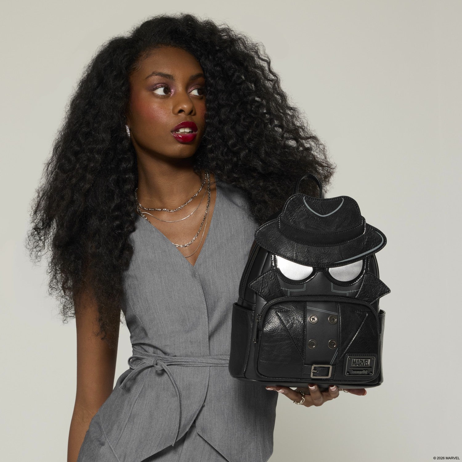 Loungefly Spider-Man Noir Exclusive Cosplay Mini Backpack