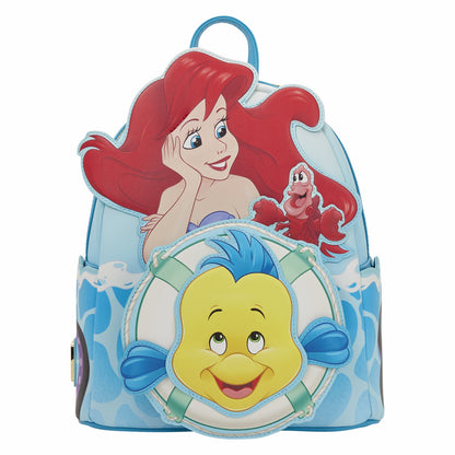 Loungefly The Little Mermaid Exclusive Ariel, Flounder, & Sebastian Mini Backpack