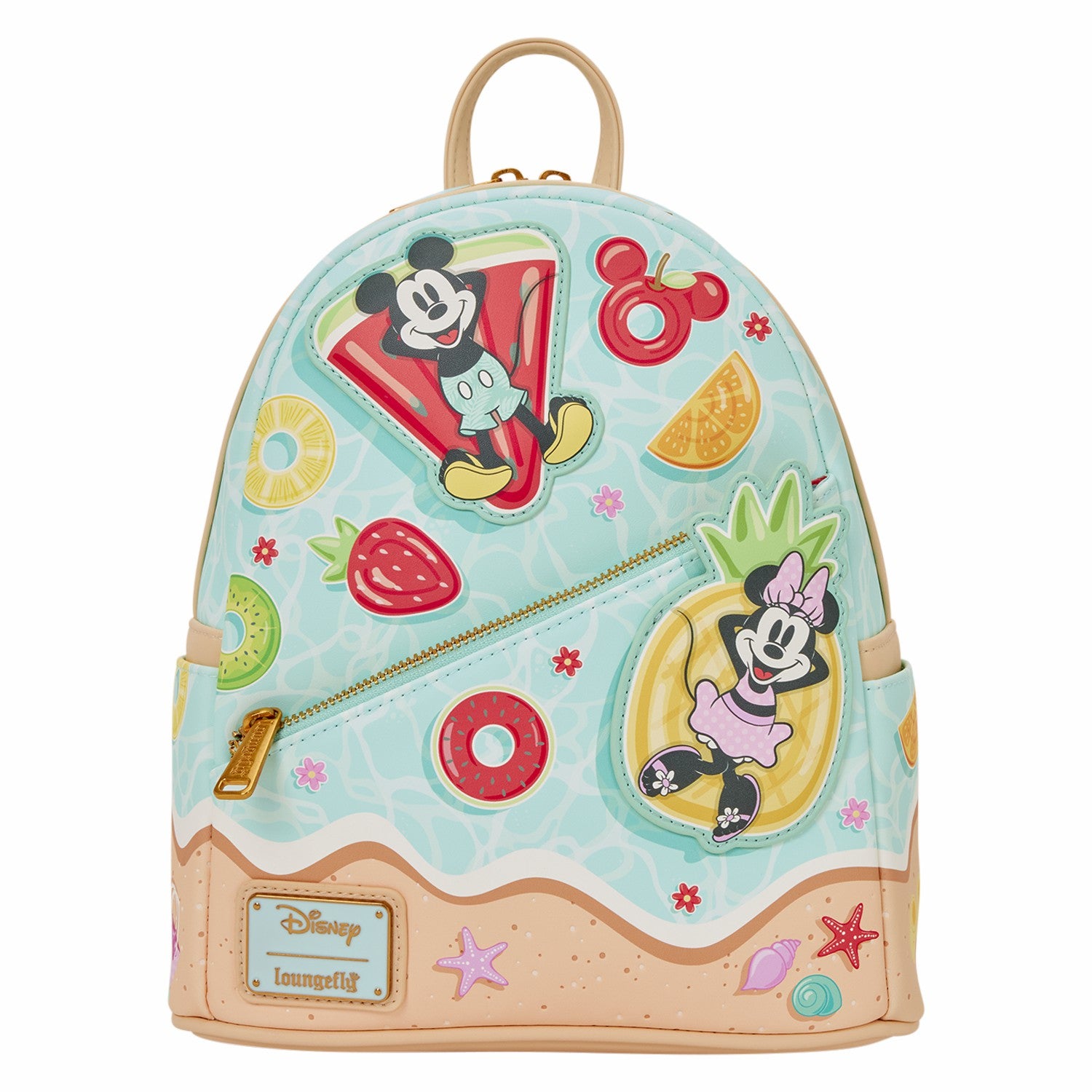 Loungefly Mickey & Minnie Beach Fun Mini Backpack