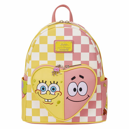 Loungefly SpongeBob SquarePants & Patrick Star Checkered Mini Backpack