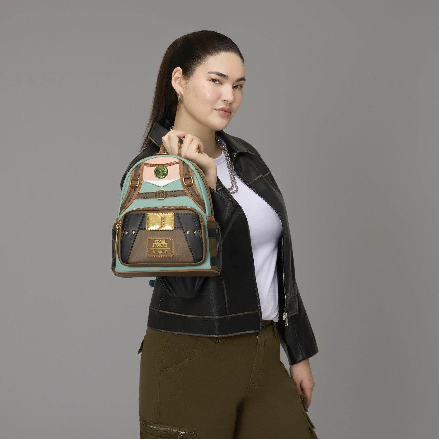 Loungefly Tomb Raider Exclusive Lara Croft Cosplay Mini Backpack