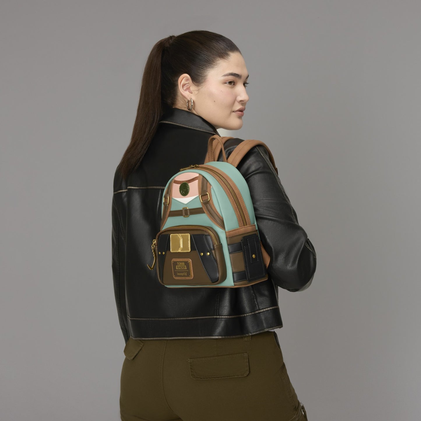 Loungefly Tomb Raider Exclusive Lara Croft Cosplay Mini Backpack