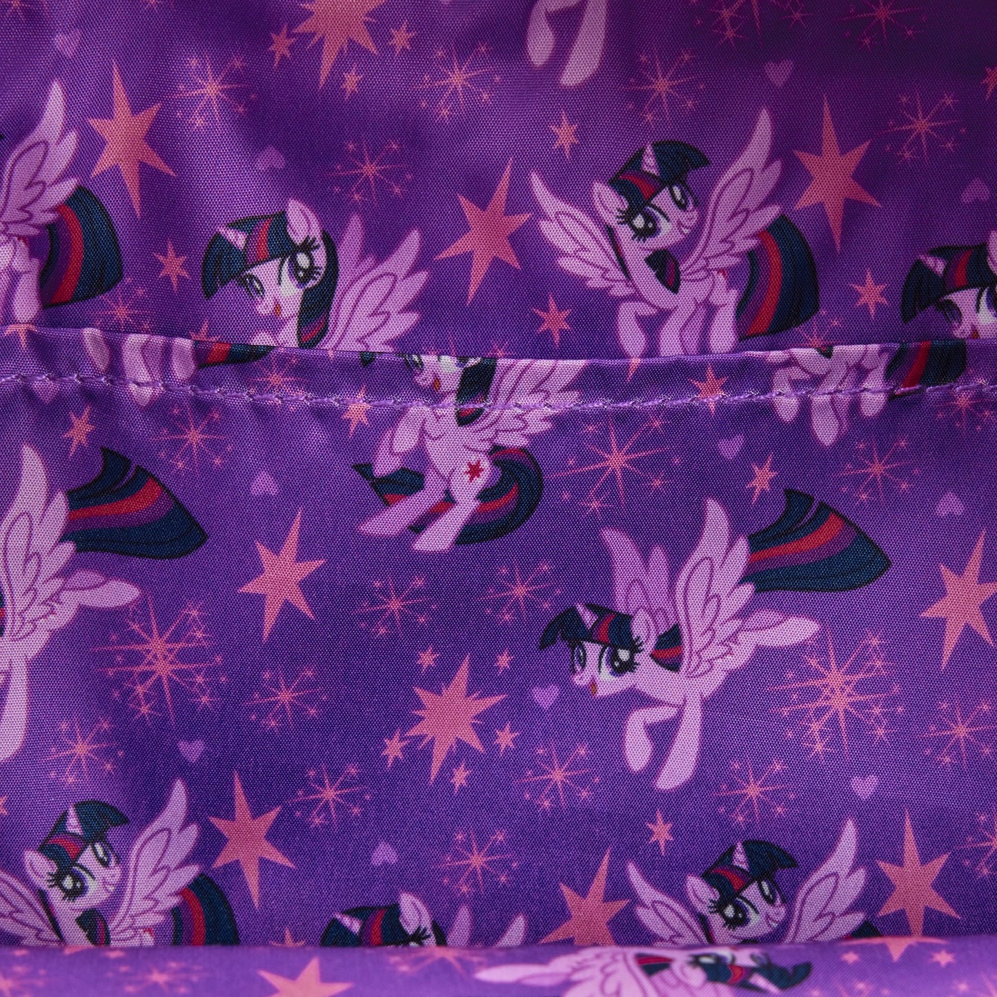 Loungefly My Little Pony Twilight Sparkle Cosplay Glitter Mini Backpack
