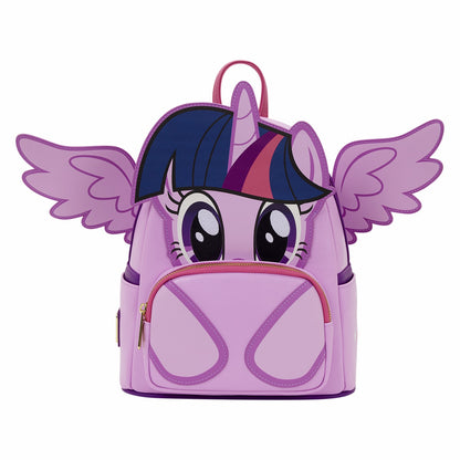 Loungefly My Little Pony Twilight Sparkle Cosplay Glitter Mini Backpack