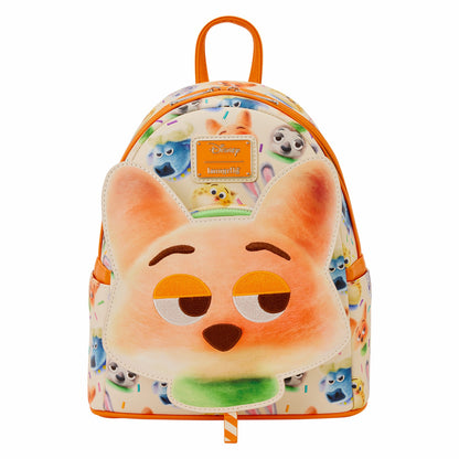 Loungefly Zootopia 2 Nick Wilde Cotton Candy Cosplay All-Over Print Mini Backpack