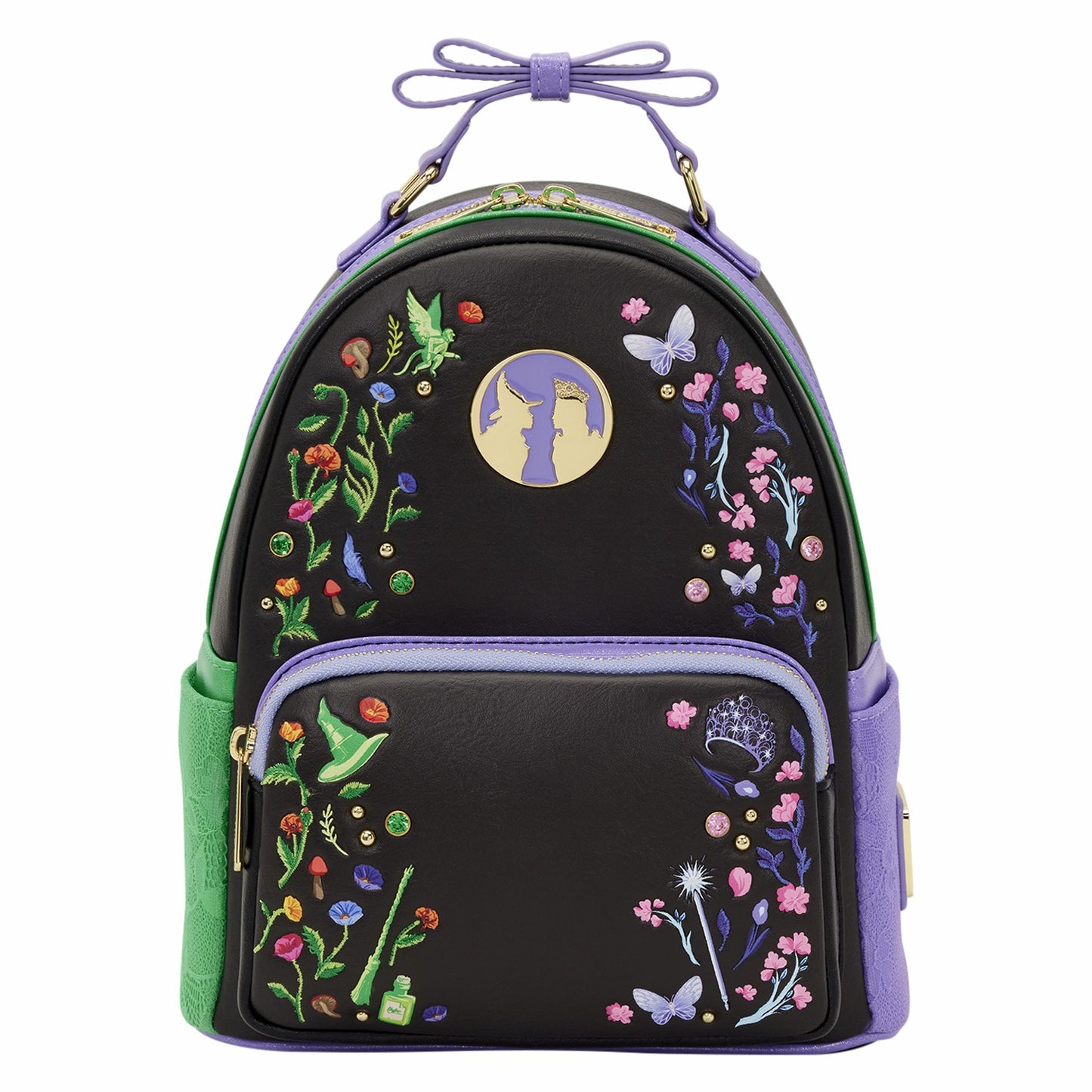 Loungefly Wicked Glinda & Elphaba Floral & Lace Mini Backpack