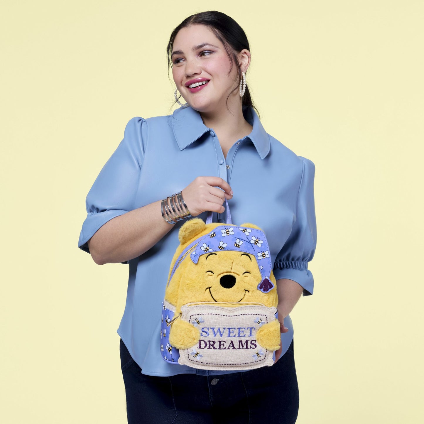 Loungefly Winnie the Pooh Exclusive Classic Bedtime Plush Cosplay Mini Backpack