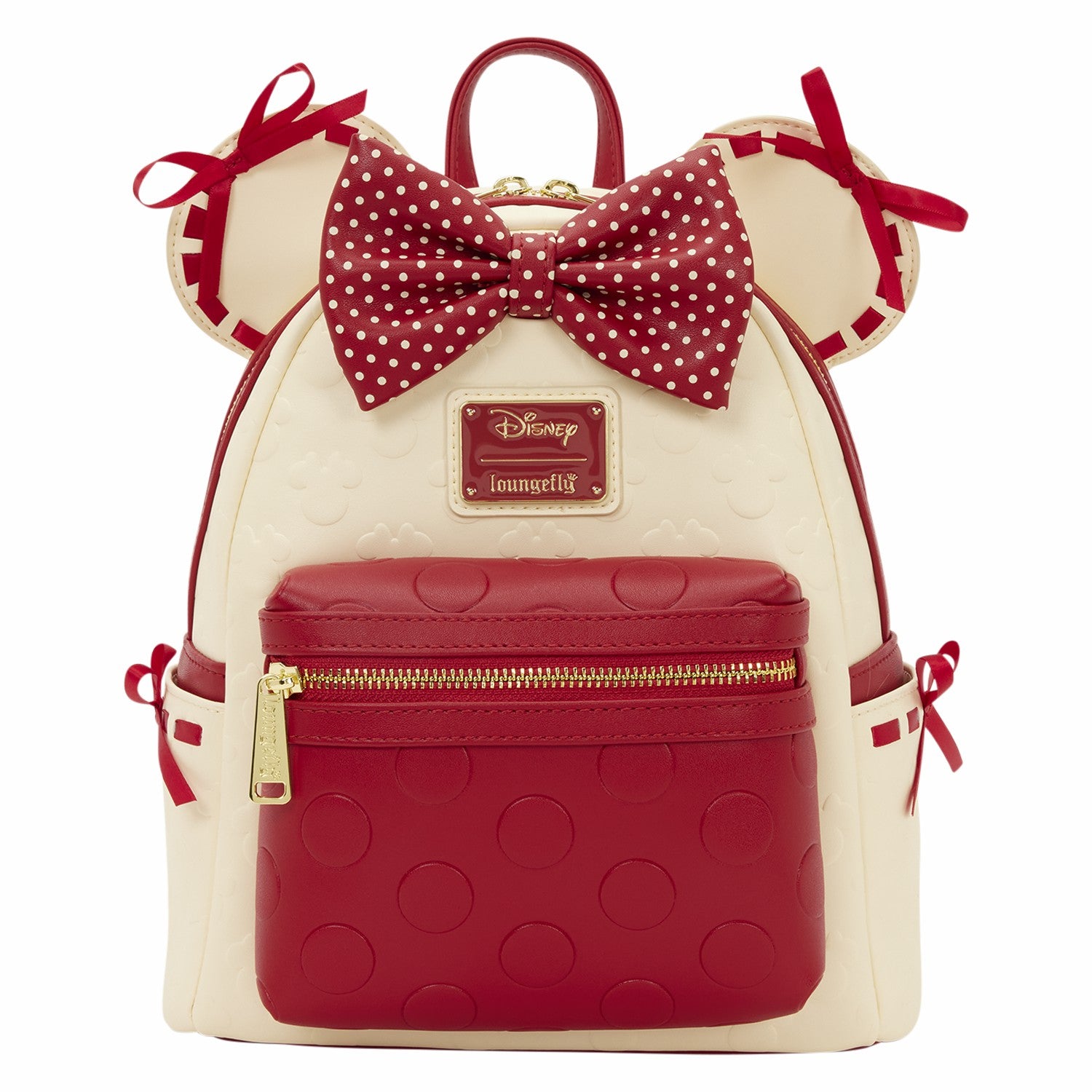 Loungefly Minnie Mouse Rocks the Dots Coquette Mini Backpack