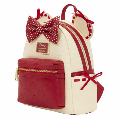 Loungefly Minnie Mouse Rocks the Dots Coquette Mini Backpack