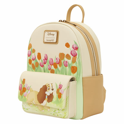 Loungefly Lady and the Tramp Pastel Tulip Mini Backpack