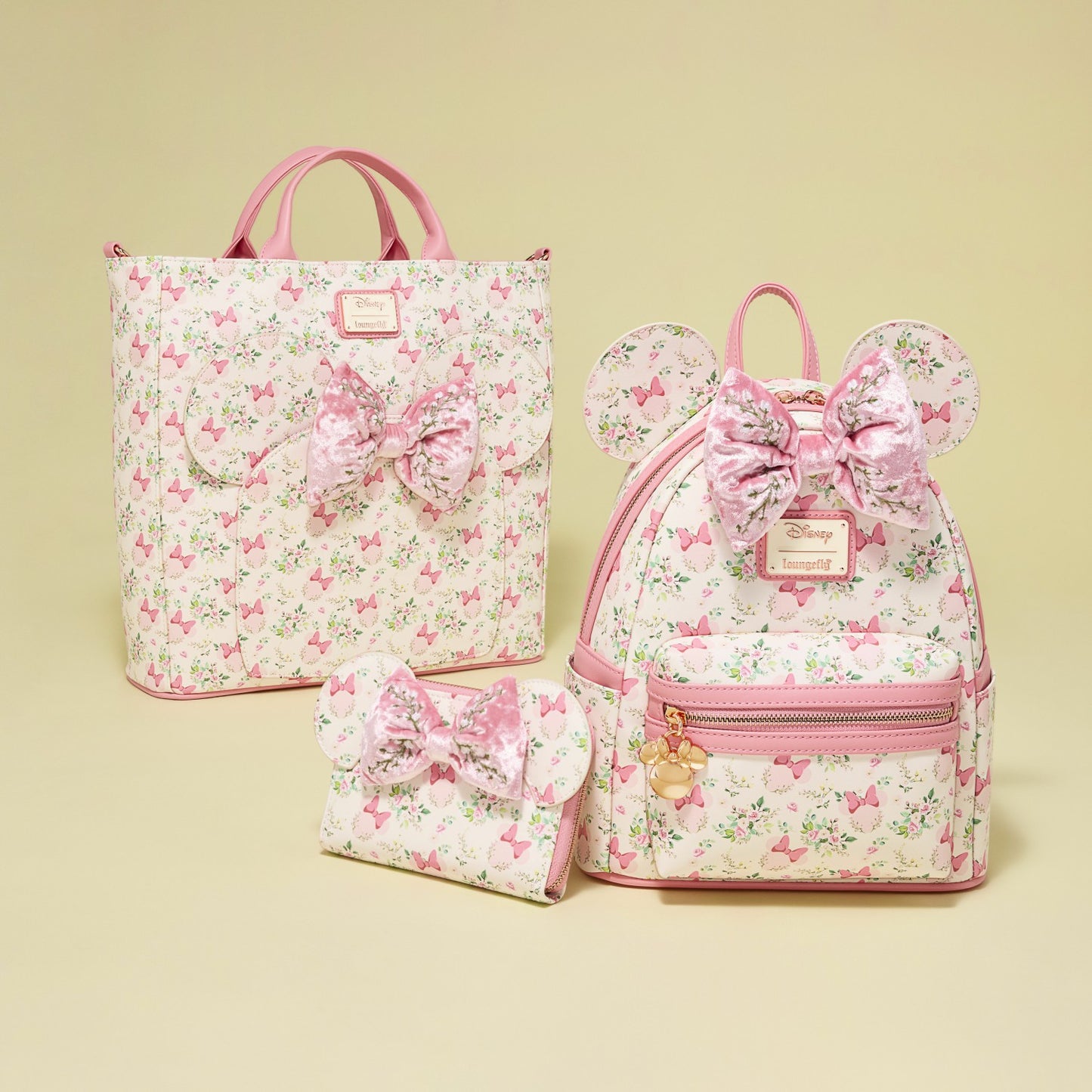 Loungefly Minnie Mouse Floral All-Over Print Mini Backpack
