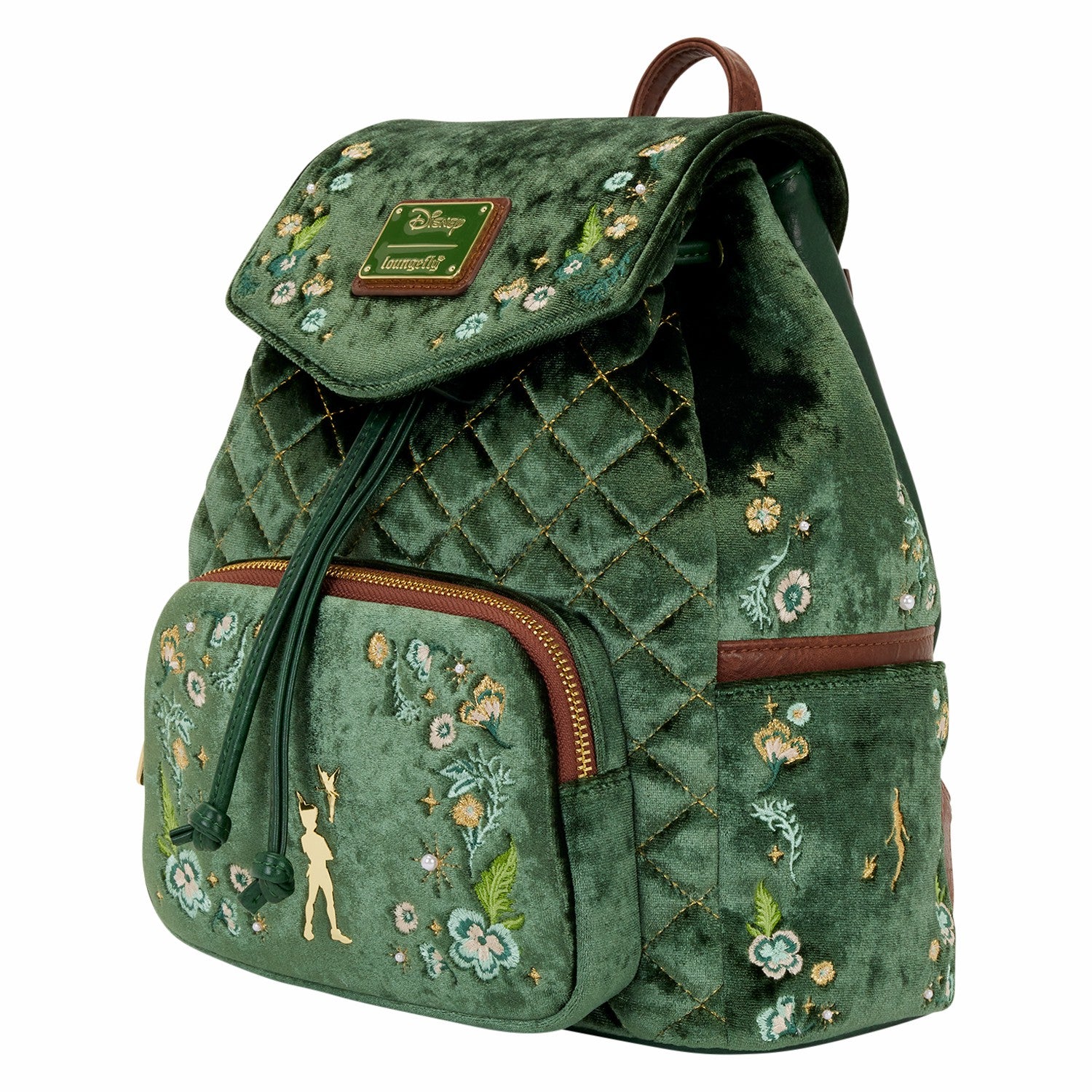 Loungefly Peter Pan Exclusive Quilted Texture Mini Backpack