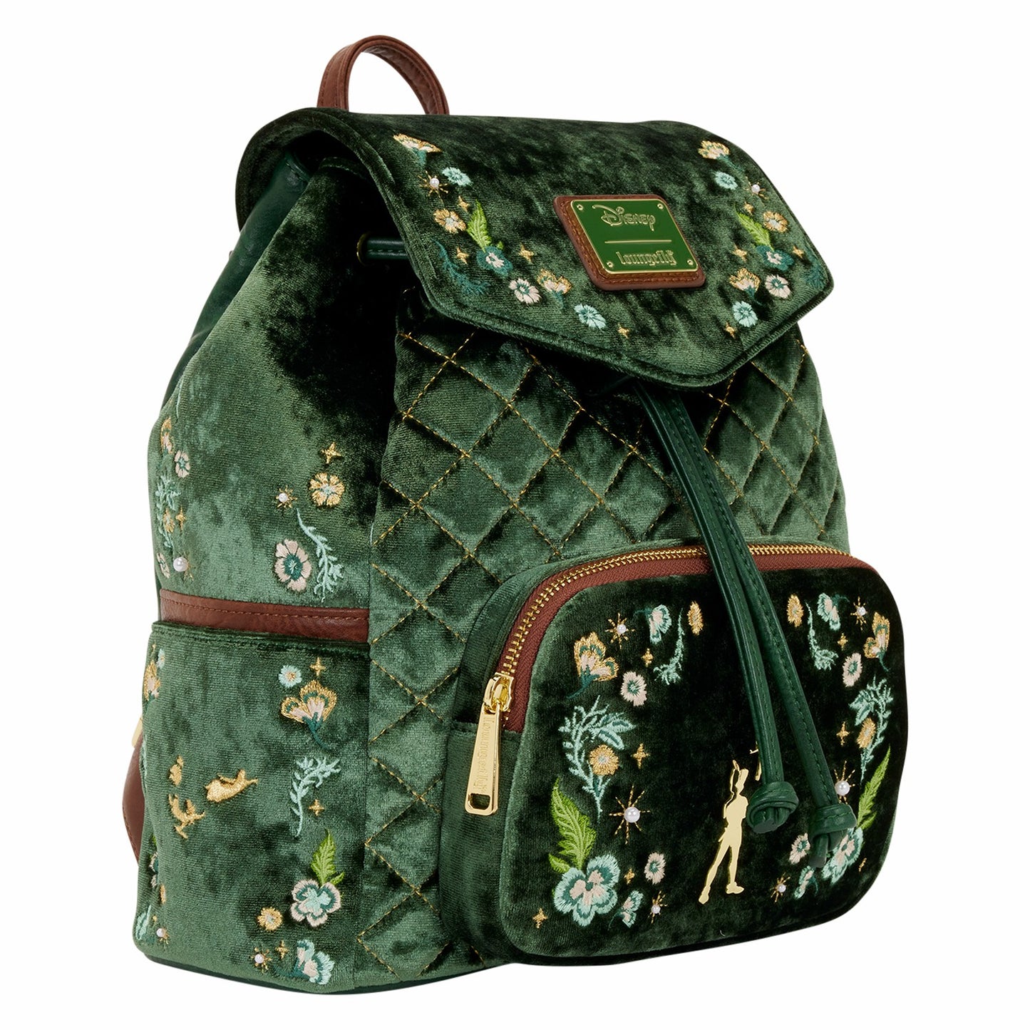 Loungefly Peter Pan Exclusive Quilted Texture Mini Backpack