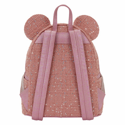 Loungefly Minnie Mouse Exclusive Glitter Tweed Mini Backpack