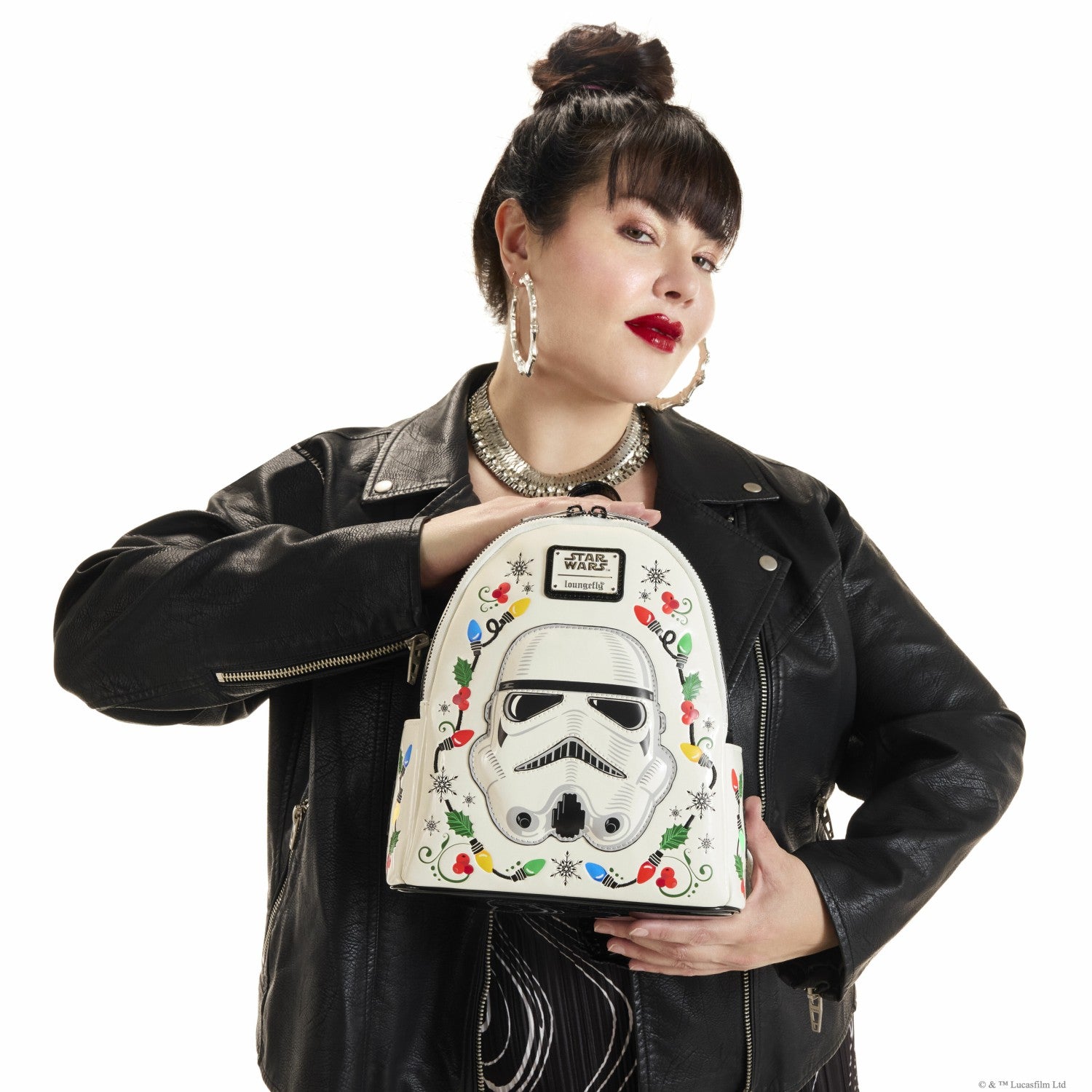 Loungefly STAR WARS™ Stormtrooper Cosplay String Lights Light-Up Mini Backpack