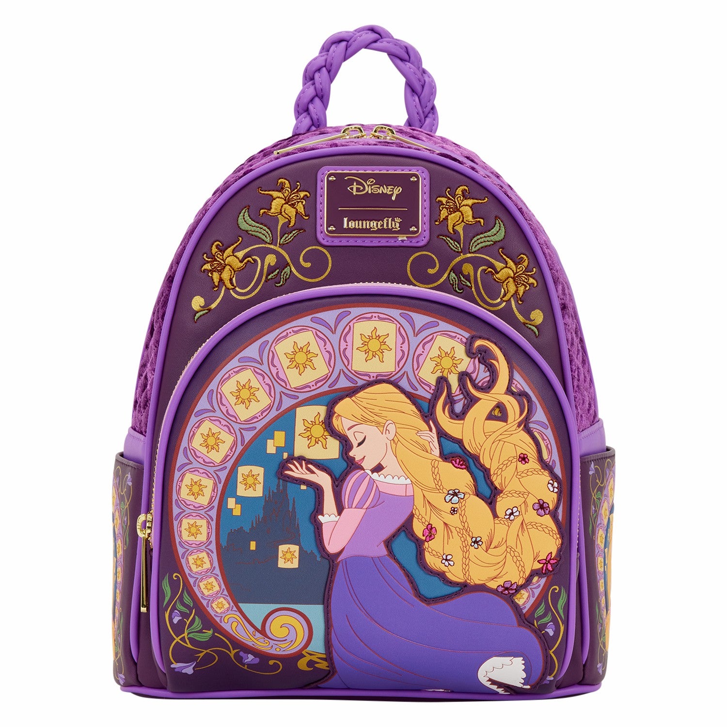 Loungefly Tangled Rapunzel Exclusive Lanterns Quilted Mini Backpack