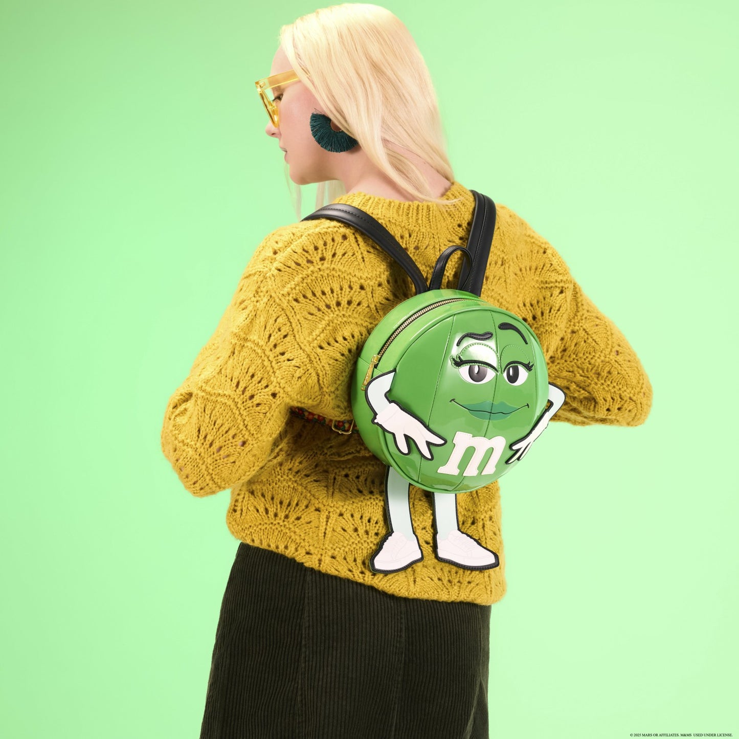 Loungefly Loungefly x M&M'S Green Character Cosplay Chocolate Scented Mini Backpack
